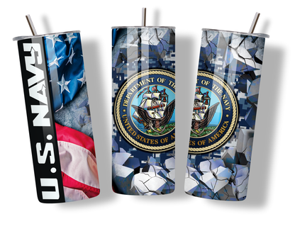 US Navy 20oz Tumbler